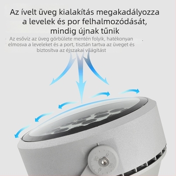 Kültéri vízálló LED fa világítás ívelt vetítéssel, öntisztító körvetítő fény, 36 LED, 12–54W, szürke alumínium ház, IP65, 45° fénysugár, modell JSL-1081