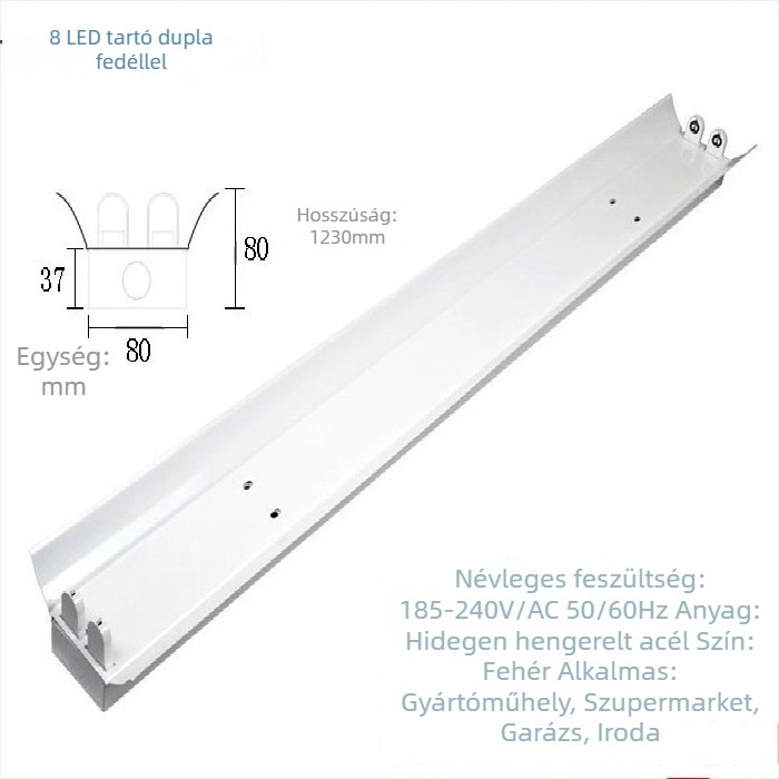 Nappali LED világítás, energiatakarékos beépített LED-lámpa T5, hosszok 0,3/0,6/0,9/1,2 m, T8