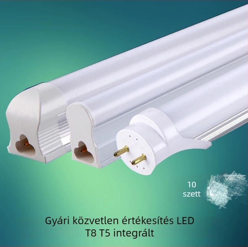 Nappali LED világítás, energiatakarékos beépített LED-lámpa T5, hosszok 0,3/0,6/0,9/1,2 m, T8