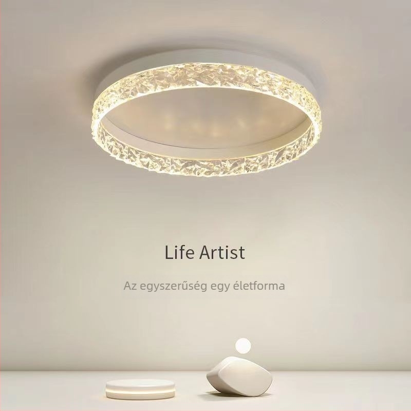 LED kör alakú mennyezeti lámpa, világos luxus stílusban, posztmodern minimalist dizájn, hálószobába, nappaliba és dolgozószobába