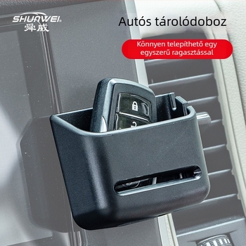 Autó középkonzol kulcs- és távirányító tároló doboz
