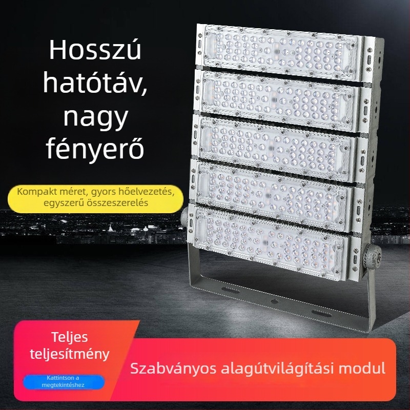 50W LED alagút világítási ház és LED fényvető készlet utcai világításhoz, 100W/150W/200W/250W