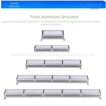 LED lineáris lámpa készlet ipari és bánya lámpa házhoz, 50W–200W, 6063 alumínium, porfestett felület, raktár–iroda világításra