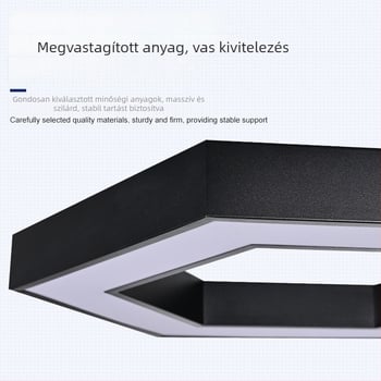Egyedi formájú függőlámpák edzőterembe, irodába és konferenciaterembe – üreges hatszögletű LED világítás