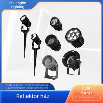 Univerzális LED-reflektorfelház készlet, kültéri sétány világításához, állítható tartóval