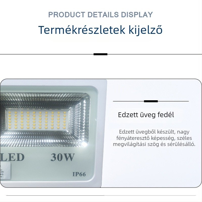 LED kültéri reflektor fényérzékelő szenzorral, alacsony feszültség, 36V/48V/60V