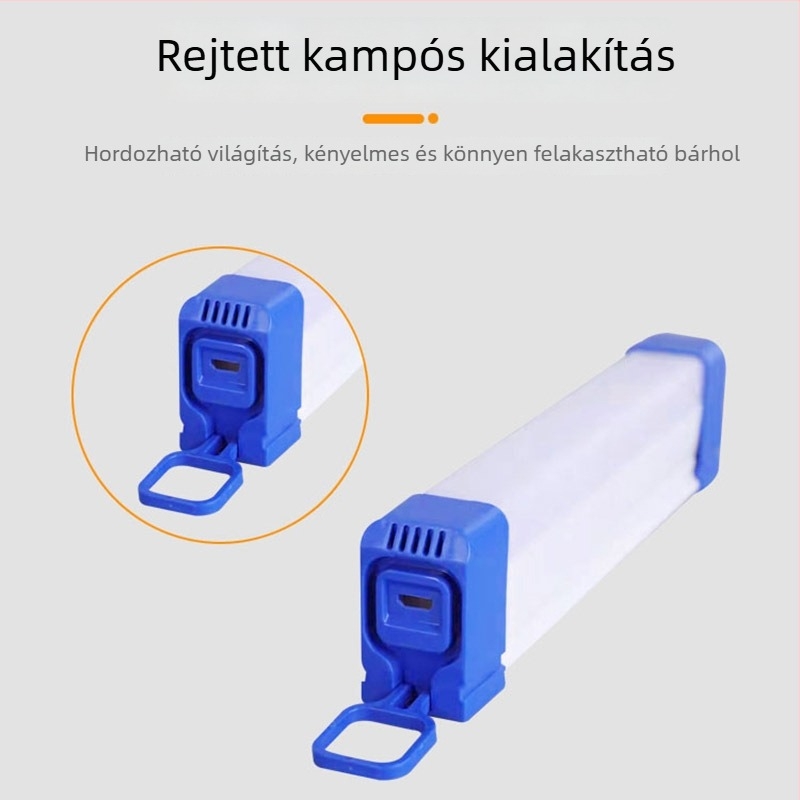 LED vészlámpa mágneses felfüggesztéssel, USB-s tápegységgel, hordozható hosszú fénycsík kollégiumhoz és áramszünetekre