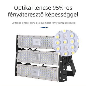 Radar szenzoros reflektor kültéri használatra, 200W, nagy érzékenység, hosszú hatótávolság, IP65 vízálló