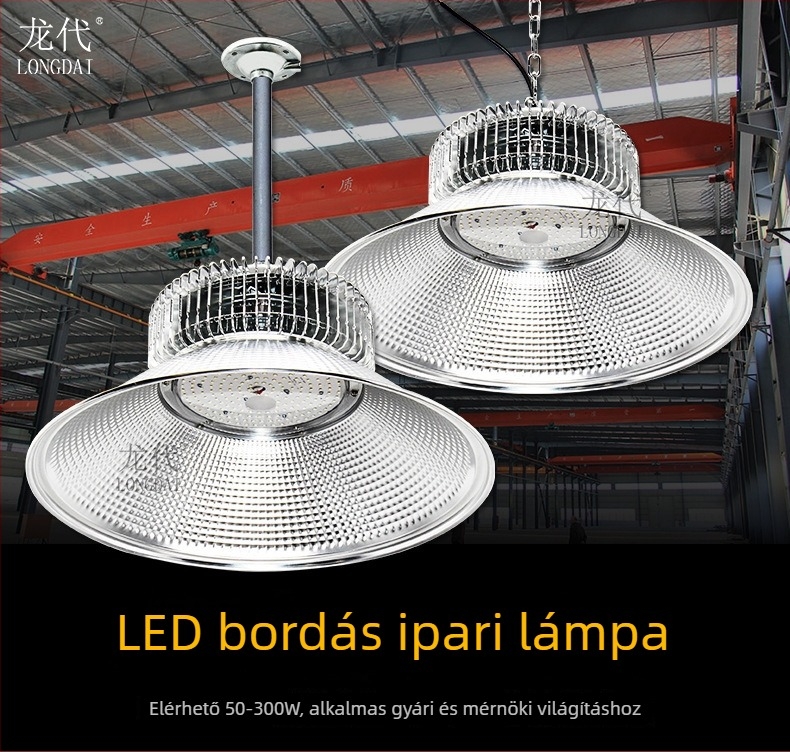 Ipari LED mennyezeti lámpa gyáraknak, műhelyeknek és raktáraknak – 100W/150W/200W