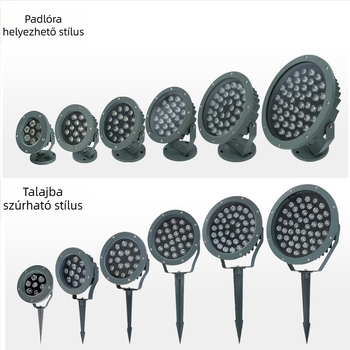 LED fa- és tájvilágítási flood light, kültéri vízálló, 3W/6W/9W/12W/18W, talaj világítás, rendkívül fényes