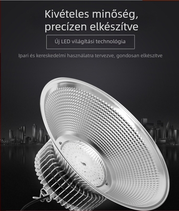 LED ipari és bányász lámpa gyárakhoz, műhelyekhez és raktárakhoz – mennyezeti világítás 100W/200W/300W