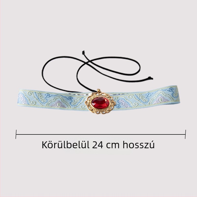 Gyerekeknek szóló ősi kínai stílusú hajpánt homlokdísszel – fiú jelmez kiegészítő