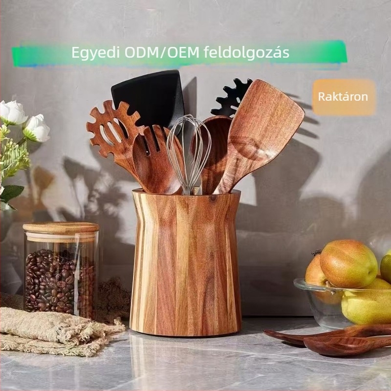 Forgó evőeszköz-tároló doboz – sokoldalú szervező konyhához és az asztalhoz