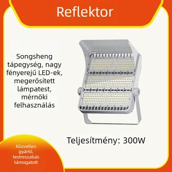 Vízálló kültéri LED-reflektor utakhoz, csatornákhoz, alagutakhoz, stadionokhoz és építkezésekhez — nagy teljesítményű vetítőfény oszlopon