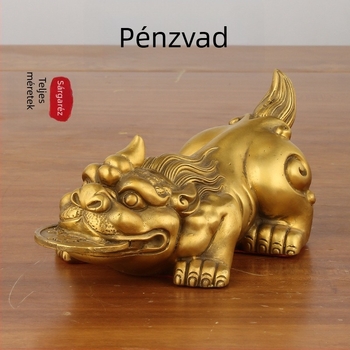 Sárgaréz Tea Pet otthonra és az irodába – dekoratív fémdísz