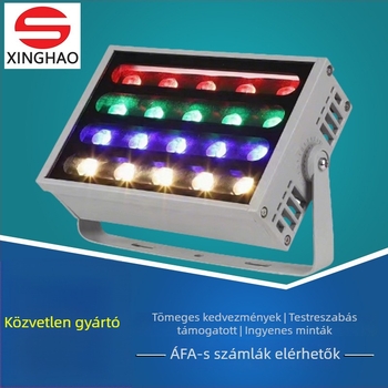 LED szivárvány reflektor, 48W, kültéri IP65 kertvilágítás