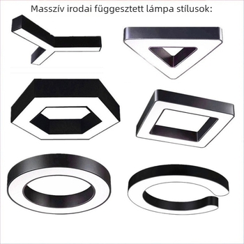 Hexagonális LED irodai lámpa kreatív dizájnnal – irodai világítás, függesztett