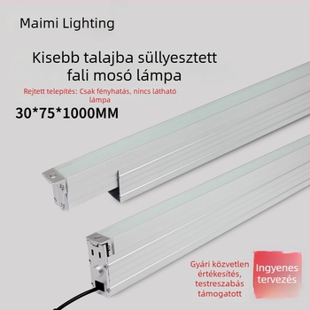 Yimei LED lineáris beépített falfény, kültéri vízálló, melegfehér