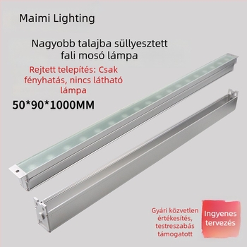 Yimei LED lineáris beépített falfény, kültéri vízálló, melegfehér