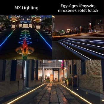 Yimei LED lineáris beépített falfény, kültéri vízálló, melegfehér