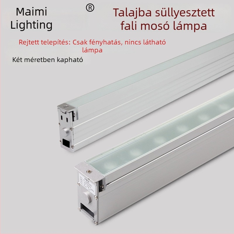 Yimei LED lineáris beépített falfény, kültéri vízálló, melegfehér
