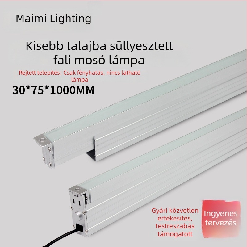Yimei LED lineáris beépített falfény, kültéri vízálló, melegfehér