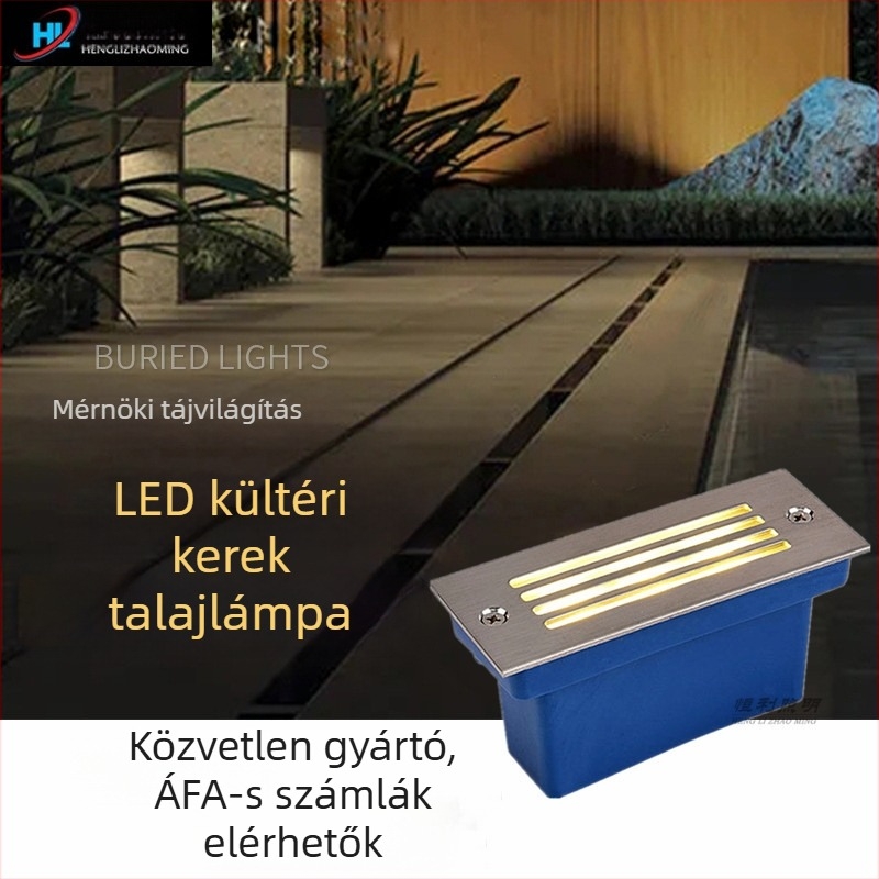 Kültéri vízálló LED falikar, sarkok és folyosók világítására lépcsőkhöz – rendkívül fényes