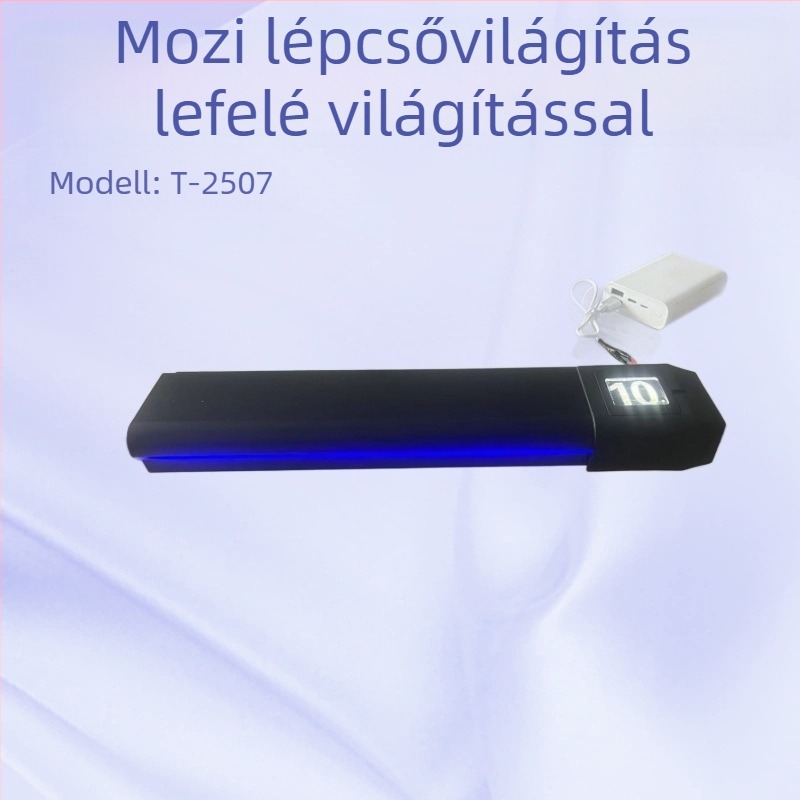 Mozi lépcső LED világítás, alumínium ötvözet, csúszásmentes LED lépcsőfény