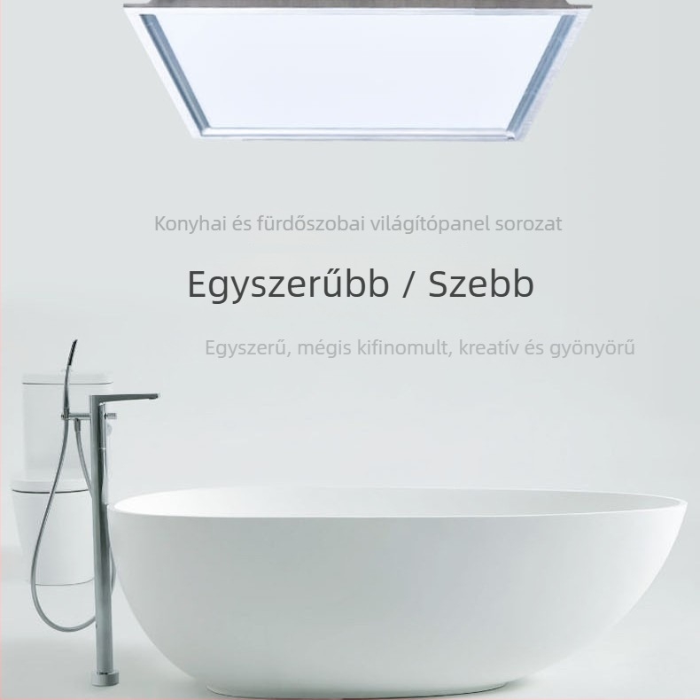 Integrált LED panel lámpa 60×120 cm mennyezetre, konyha és fürdőszoba világítás, magas fényerő