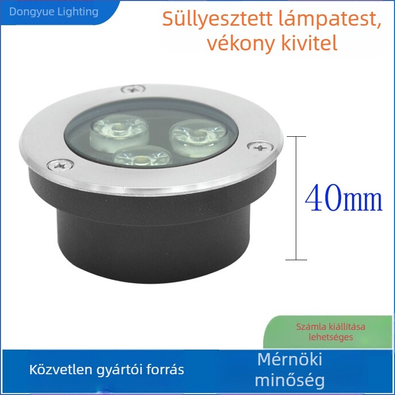 LED körkörös beépített kültéri lámpa, IP65, 24V, modell DY0030
