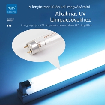 Régi T8 fluoreszcens cső – teljes készlet tartóval, lámpa foglalattal, indítóval és ballaszttal, 36W, háromszínű nappali fény