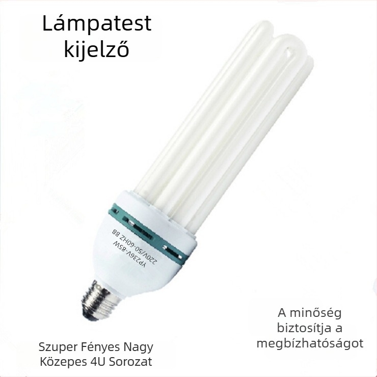 Wan Meidi YP236V energiatakarékos U-formájú fluoreszcens lámpa, 45-105W, 1100-1950 lm, 6500K, 220V, 8000 h élettartam