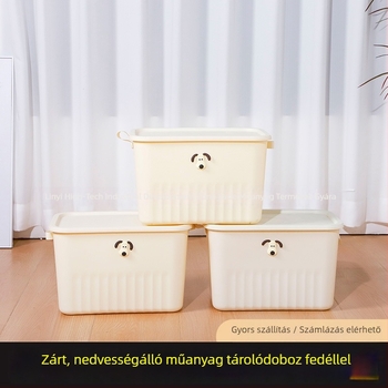 18 literes műanyag tároló doboz, otthoni rendszerezéshez és játékok tárolásához
