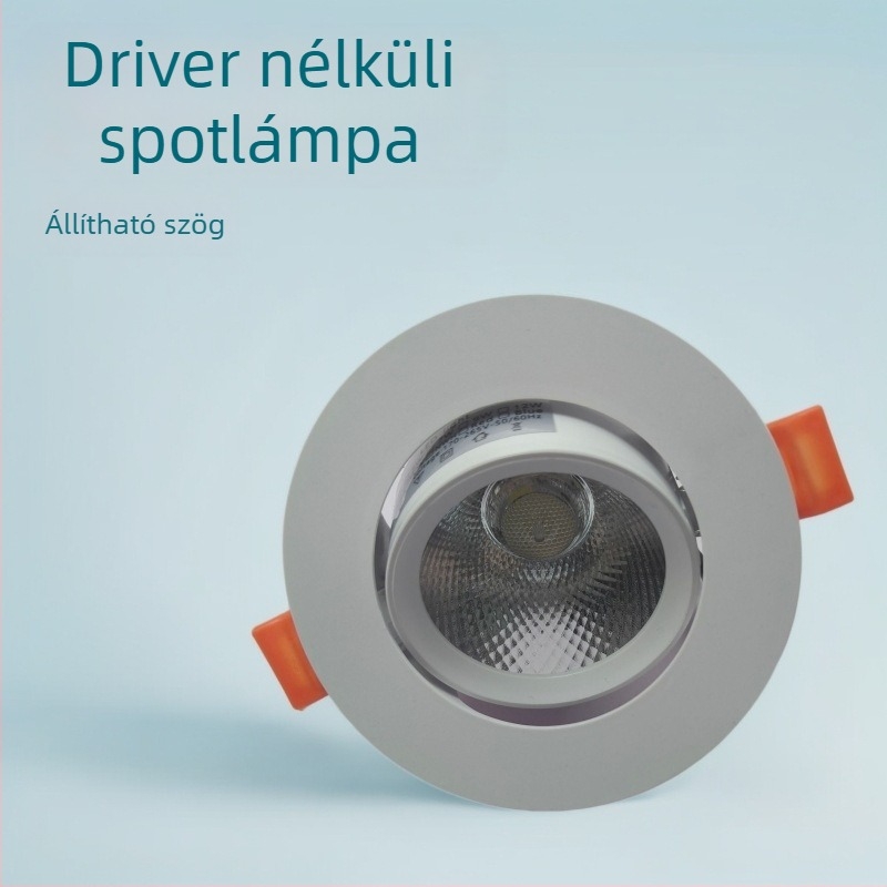 LED COB beépített mennyezeti spotlámpa integrált meghajtóval, otthoni használatra, ultra-fényes keskeny sugárral