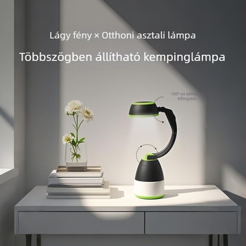Három az egyben LED kempinglámpa USB töltéssel és vészvilágítással
