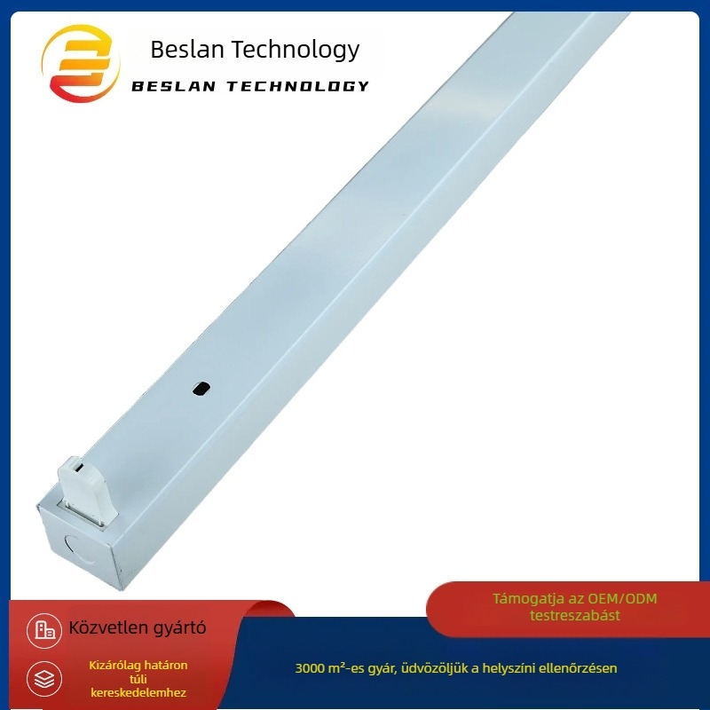 1,2 m T5 LED kettős cső tartó, LED csőhöz, T8 cső tartó dupla sík fedéllel