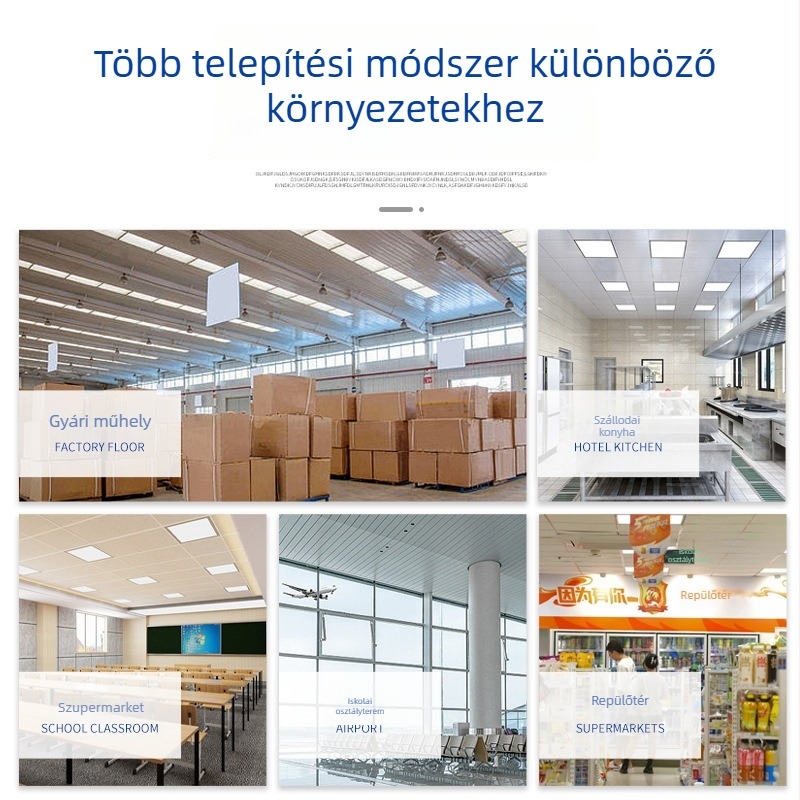 T8 dupla háromszög LED lámpatartó, alumíniumötvözet, tiszta helyiségek és kórházi világításhoz