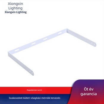 LED kültéri flood lámpa tartó, fémből készült világítási kiegészítő, U-alakú tartó fotovoltaikus panelhez és flood lámpához