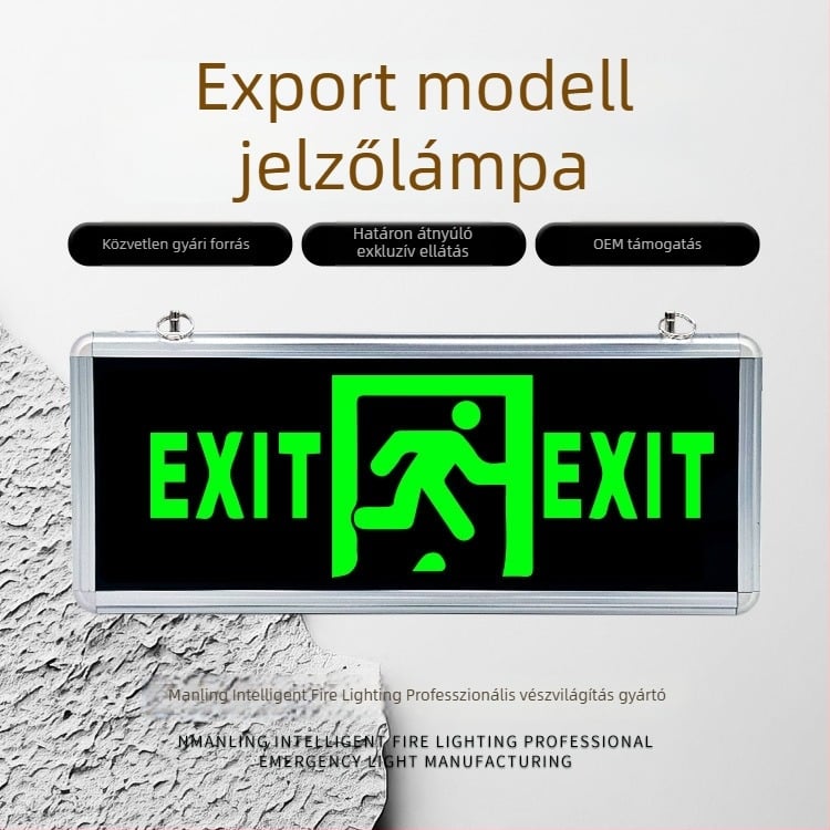 Oumade ML-BLZD LED kijárat jelző lámpa vészhelyzeti evakuációhoz