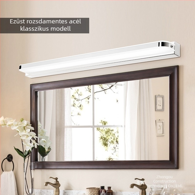 LED tükörfény fürdőszobába, vízálló és páramentes, modern minimalist stílus
