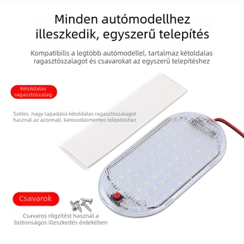 Teherautófülke LED világítás – ultrafényes LED fénycsík, camper/RV járművekhez, kemping világítás, belső olvasólámpa, éjszakai fény