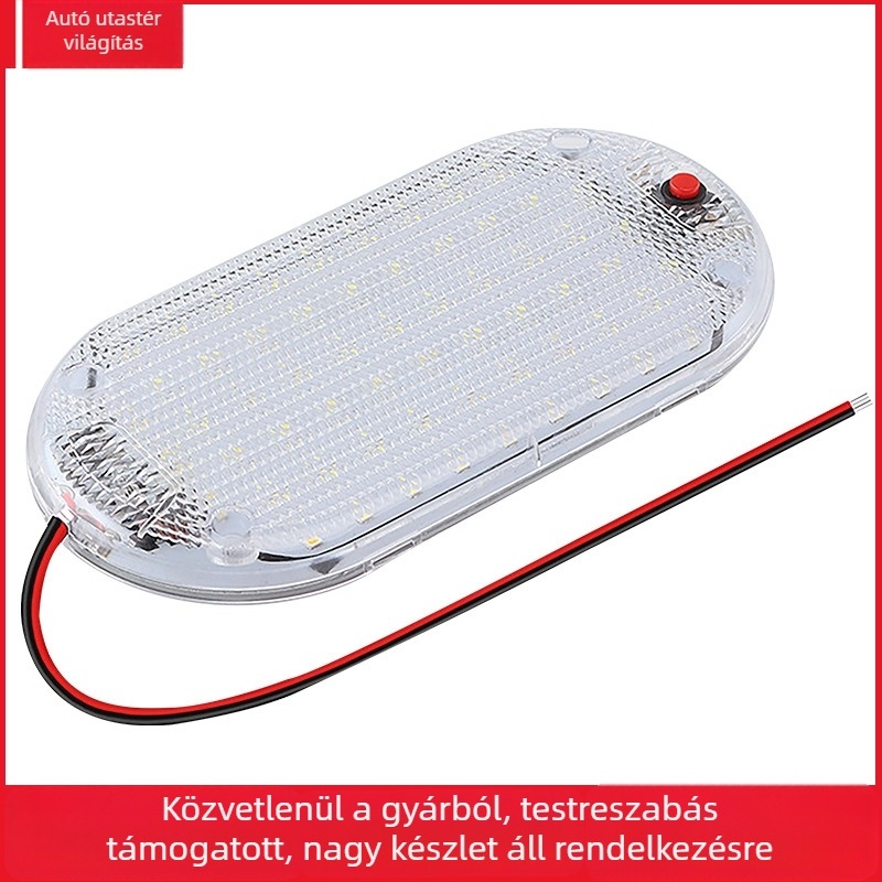Teherautófülke LED világítás – ultrafényes LED fénycsík, camper/RV járművekhez, kemping világítás, belső olvasólámpa, éjszakai fény