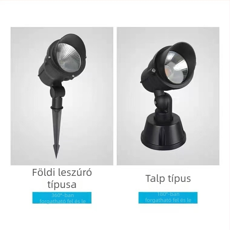 LED kültéri vízálló COB fa spot, 220V, 30W, udvar tájvilágítás, falvilágítás
