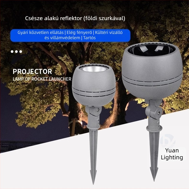 Kültéri RGBW földbe süllyeszthető világítás – reflektor és spot világítás a kerthez, fákhoz és az udvarhoz (vízálló)