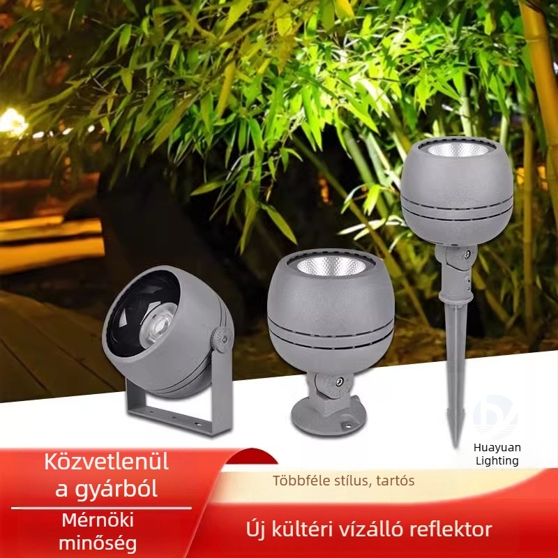 Kültéri RGBW földbe süllyeszthető világítás – reflektor és spot világítás a kerthez, fákhoz és az udvarhoz (vízálló)