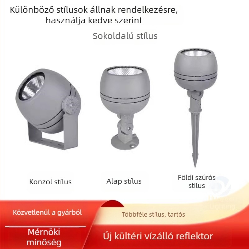 Kültéri RGBW földbe süllyeszthető világítás – reflektor és spot világítás a kerthez, fákhoz és az udvarhoz (vízálló)