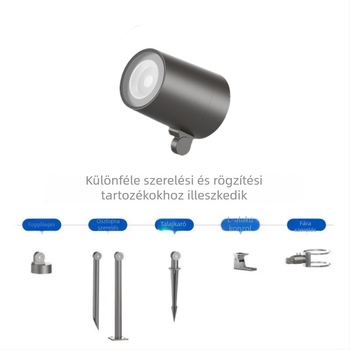 LED talaj alatti világítás tájvilágításhoz, kültéri vízálló kertvilágítás gyephez és fákhoz