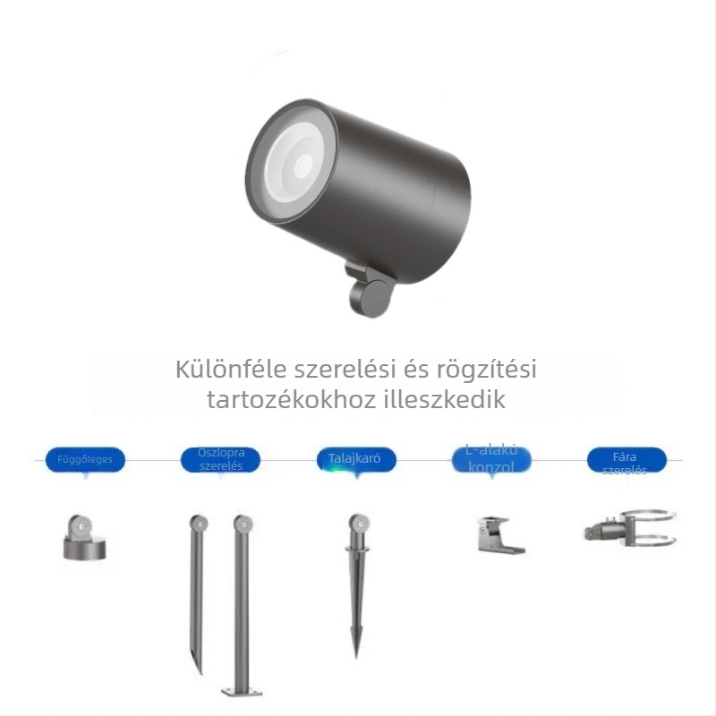 LED talaj alatti világítás tájvilágításhoz, kültéri vízálló kertvilágítás gyephez és fákhoz