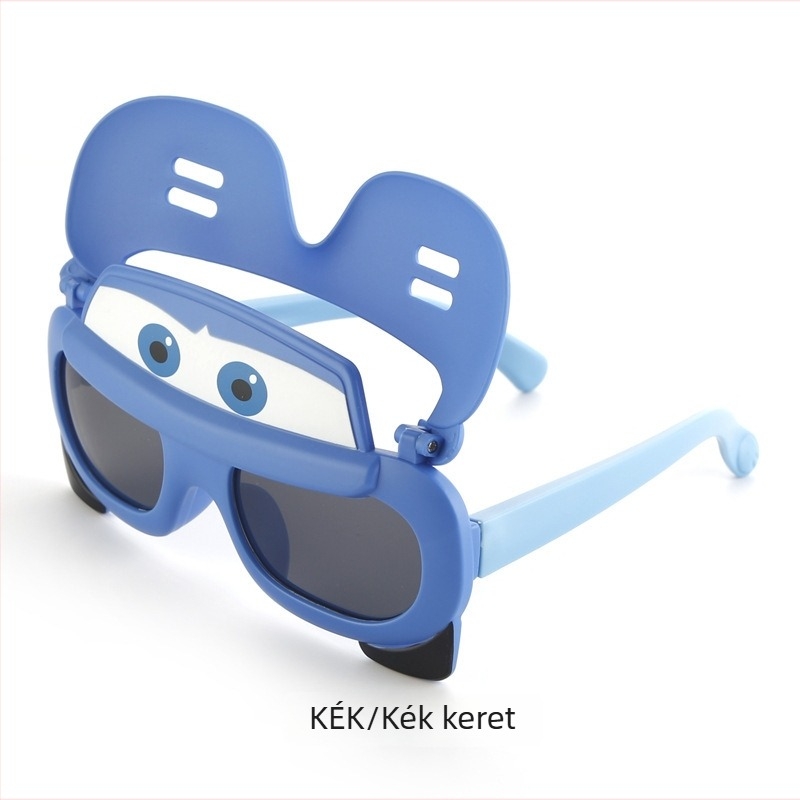 Gyermek napszemüveg UV400, nem polarizált, koreai stílusú, teljes keret TAC lencsékkel XR3800