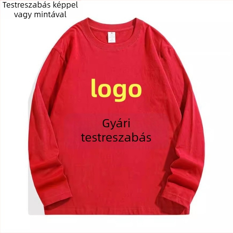 Női testreszabható pulóver — tavasz–ősz laza szabás, logónyomtatás